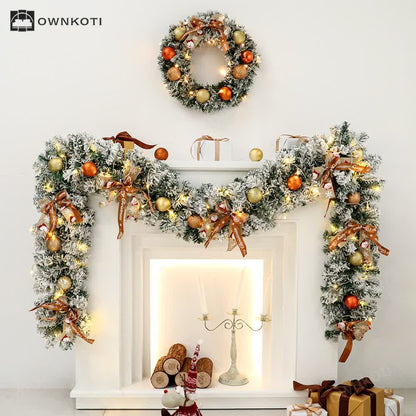 Christmas Garland Wreath Home Decor