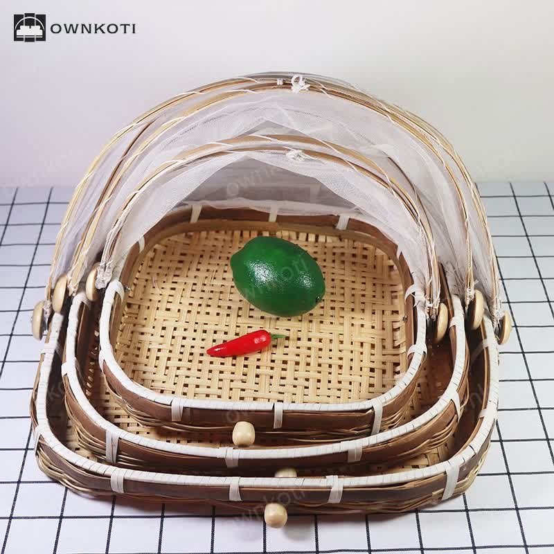 Bamboo Woven Handmade Household Basket