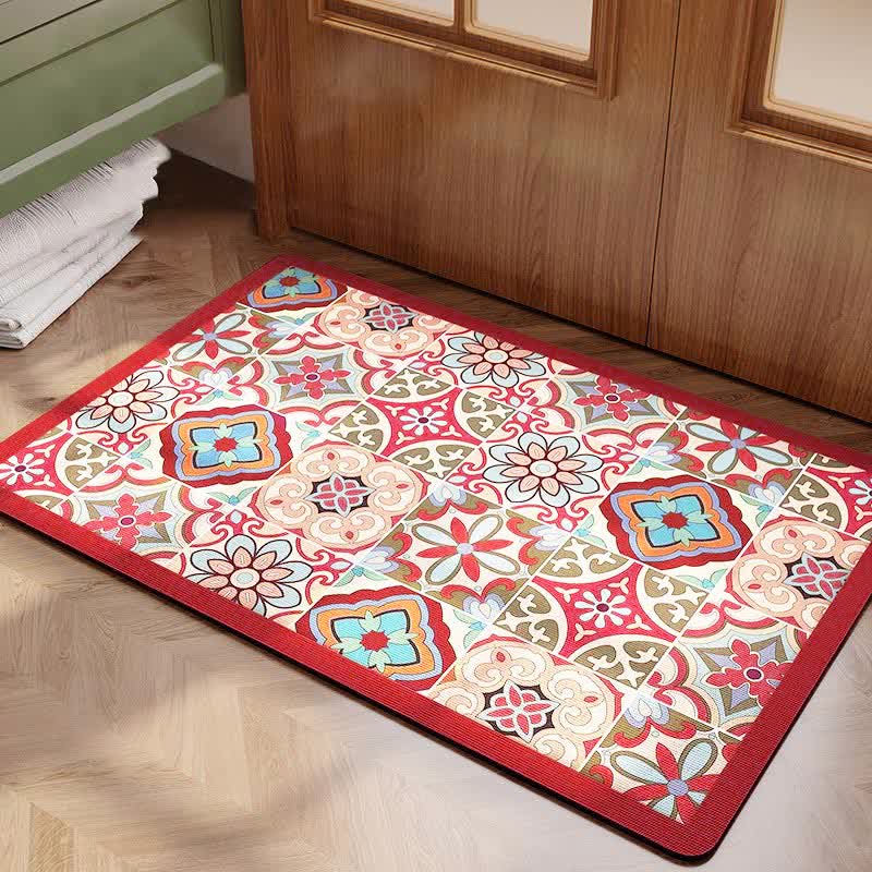 Vintage Charm Quick-dry Bath Mat