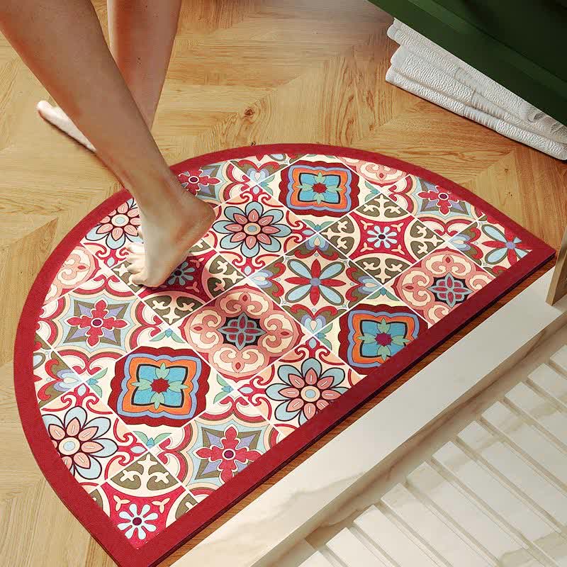 Vintage Charm Quick-dry Bath Mat