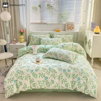 Refresh Floral Pure Cotton Bedding Set(4PCS)