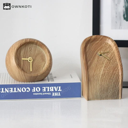 Creative Wood Grain Clock Ornament