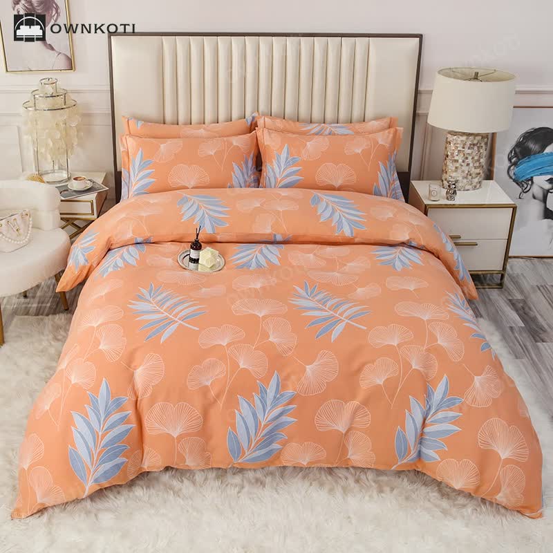 Rosemary Ginkgo Leaf Cotton Bedding Set (4PCS)