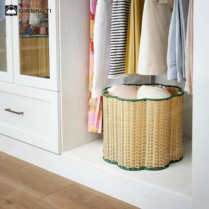 Handmade Rattan Simple Storage Basket