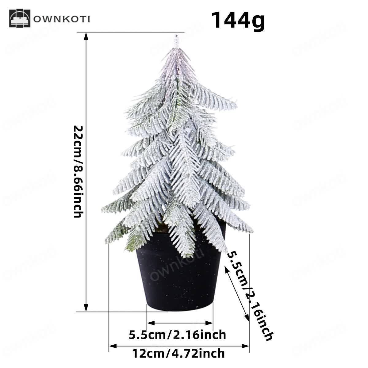 Snow Christmas Tree Potted Home Decoration