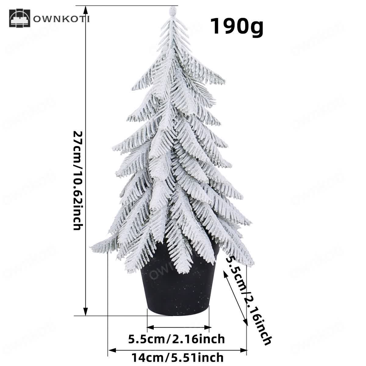 Snow Christmas Tree Potted Home Decoration