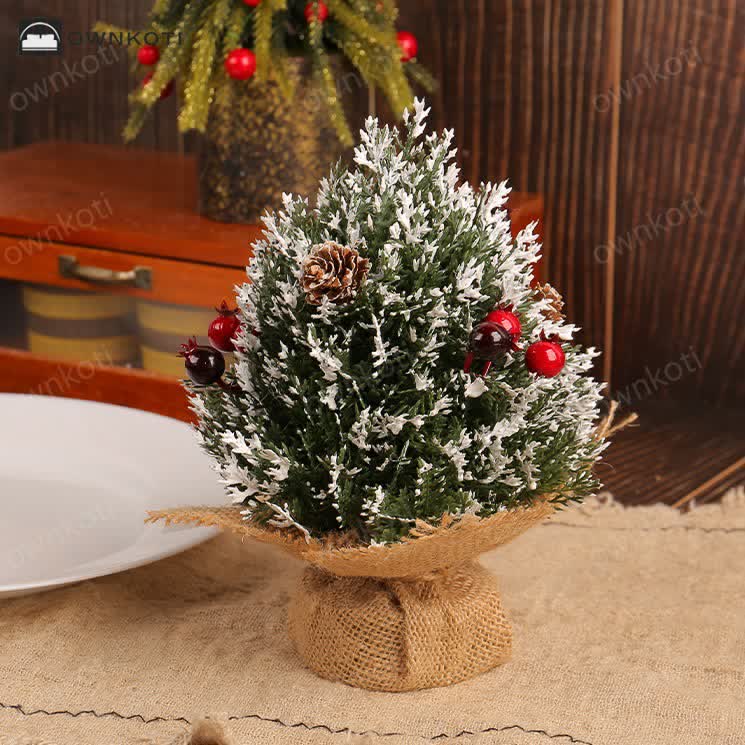 Snow Pine Cone Tree Home Decoration