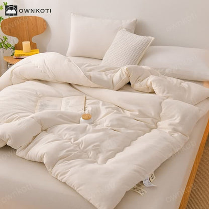 Solid Color Soft Reversible Comforter