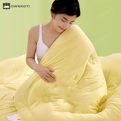 Solid Color Breathable Soft Comforter