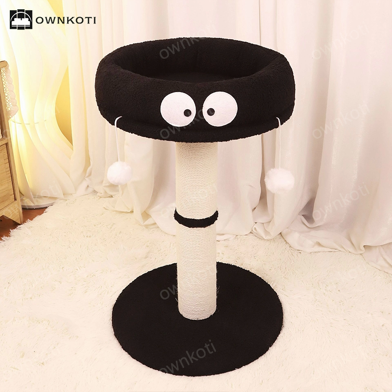 Cartoon Vertical Cat Scratching Post Bed