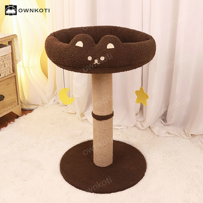 Cartoon Vertical Cat Scratching Post Bed