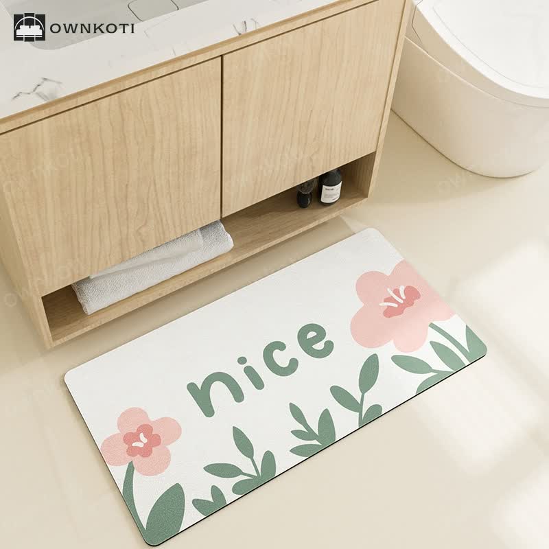 Pastoral Water-absorbent Bath Mat