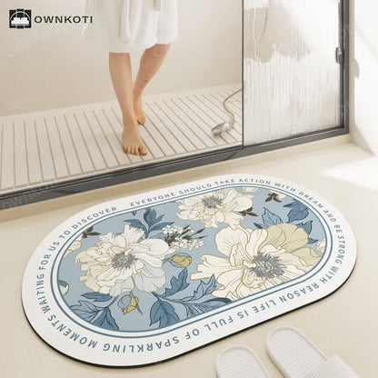 Pastoral Water-absorbent Bath Mat