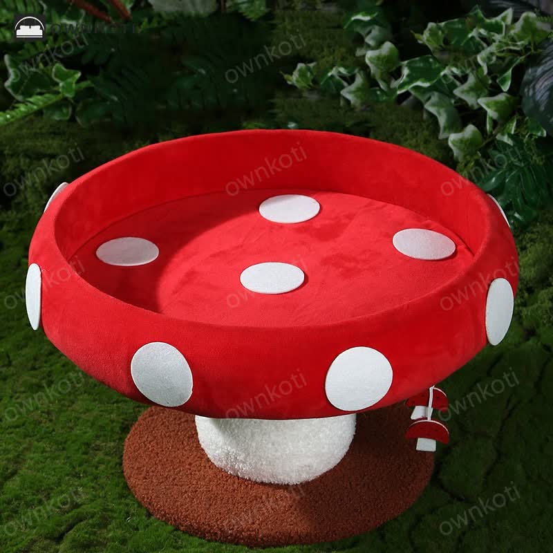 Thickened Warm Mushroom Cat House