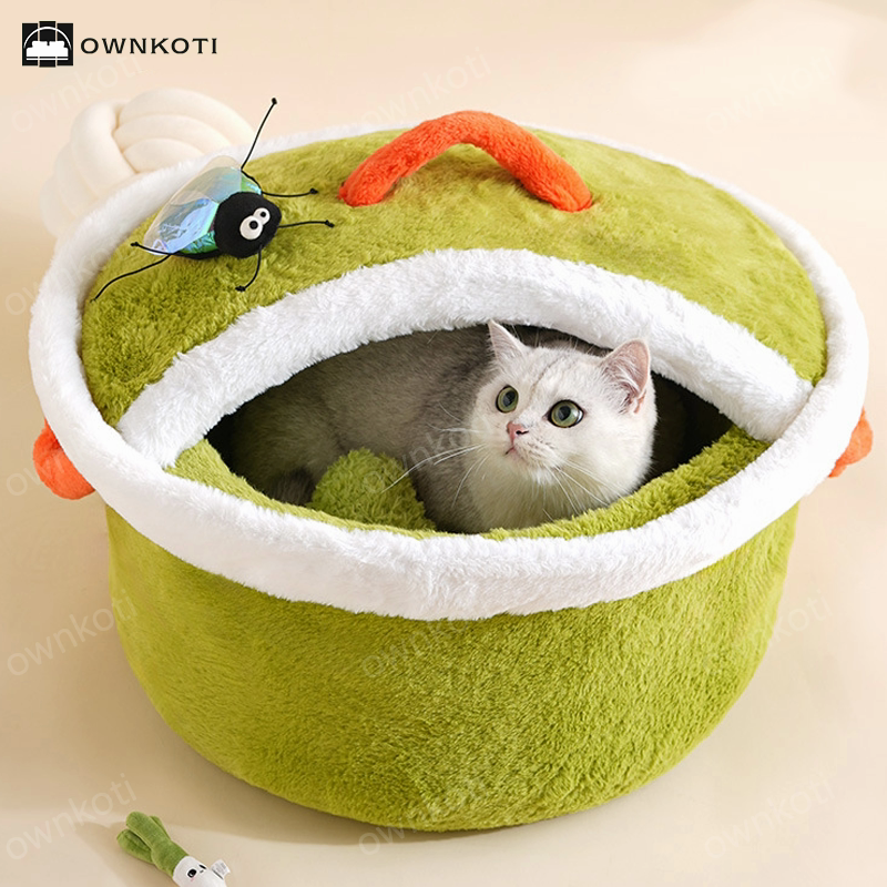 Warm Fleece Closed Saucepan Pet Bed