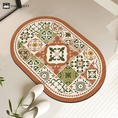 Vintage Diatom Mud Water-absorbent Bath Mat