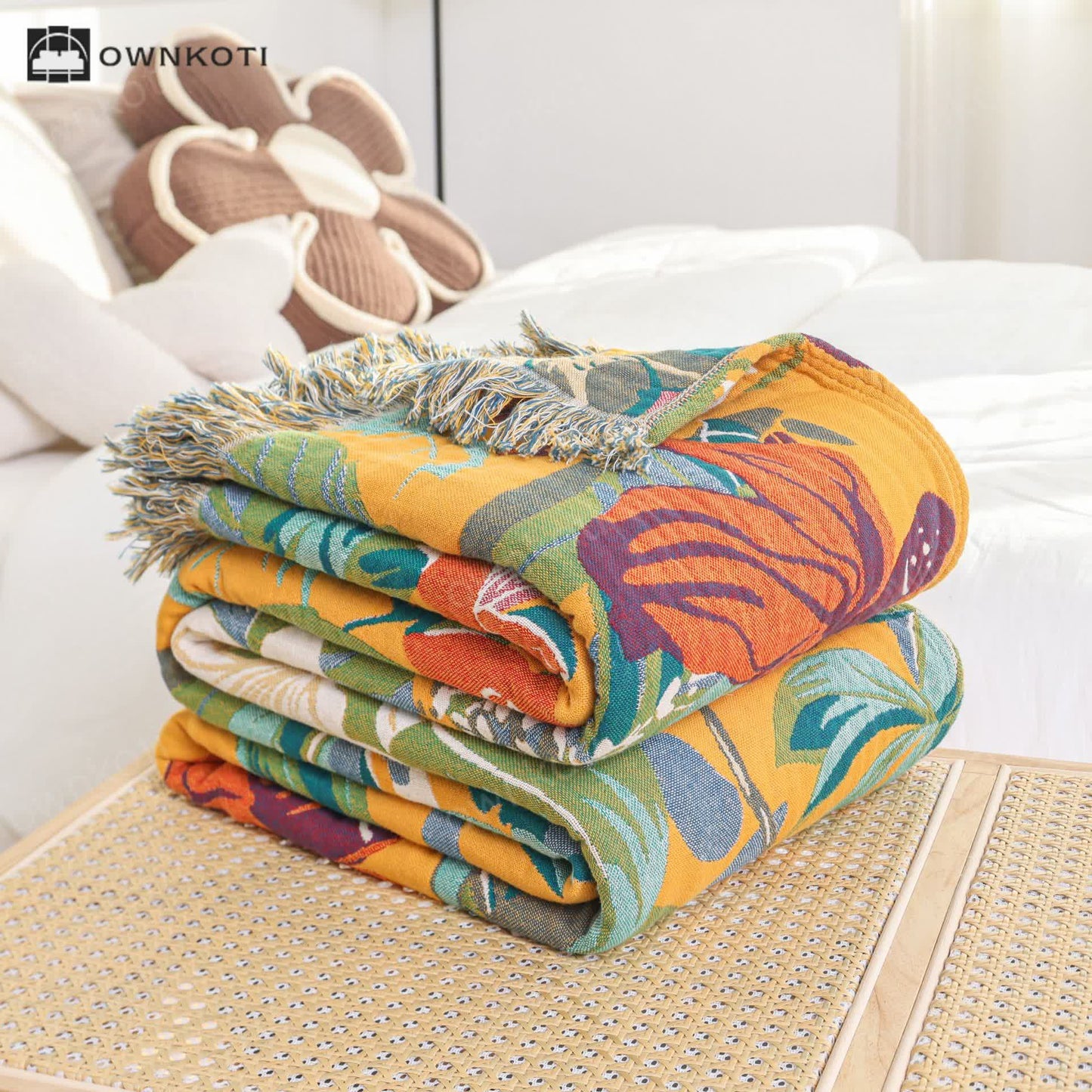 Rural Lily Reversible Cotton Gauze Quilt