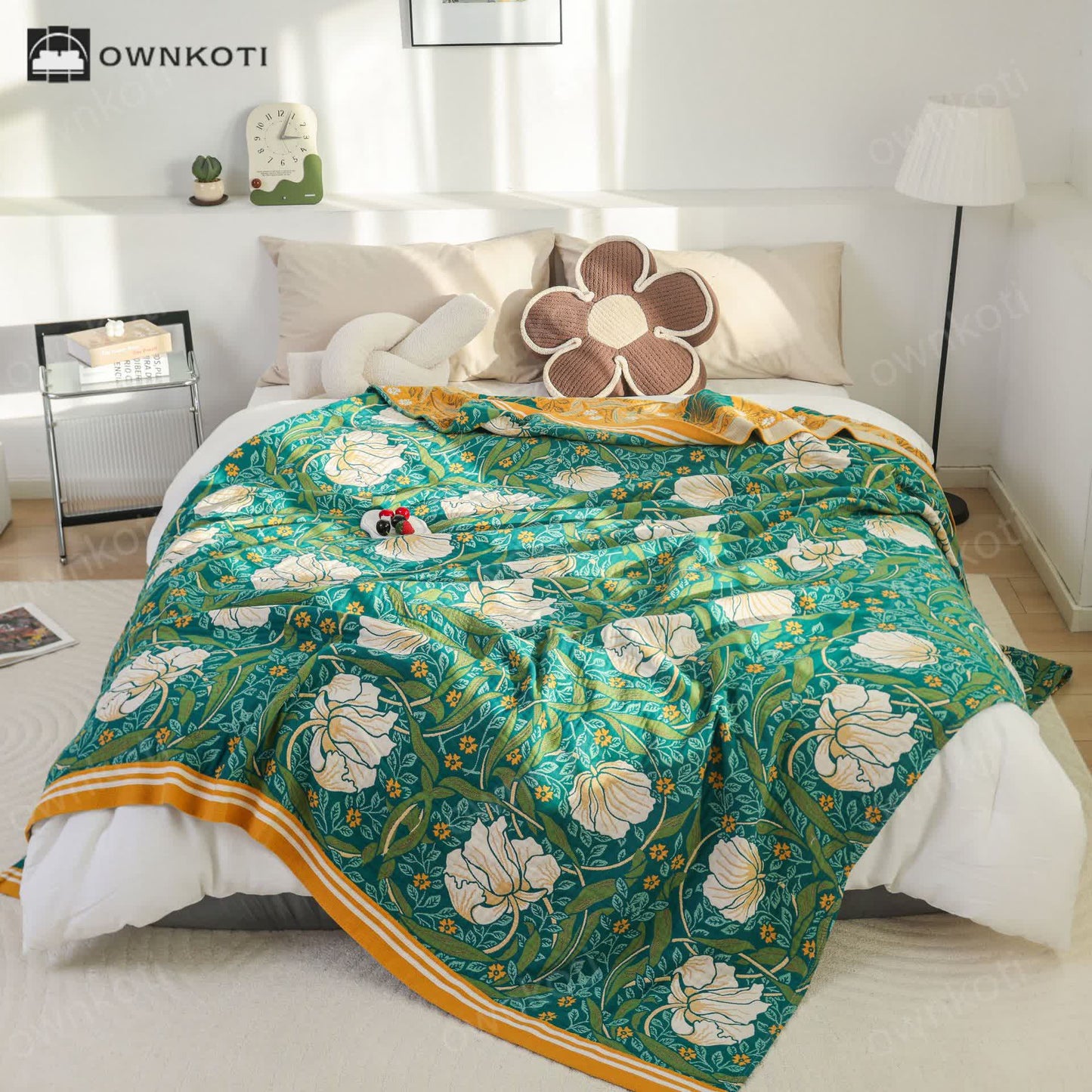 Pure Cotton Elegant Pastoral Soft Quilt