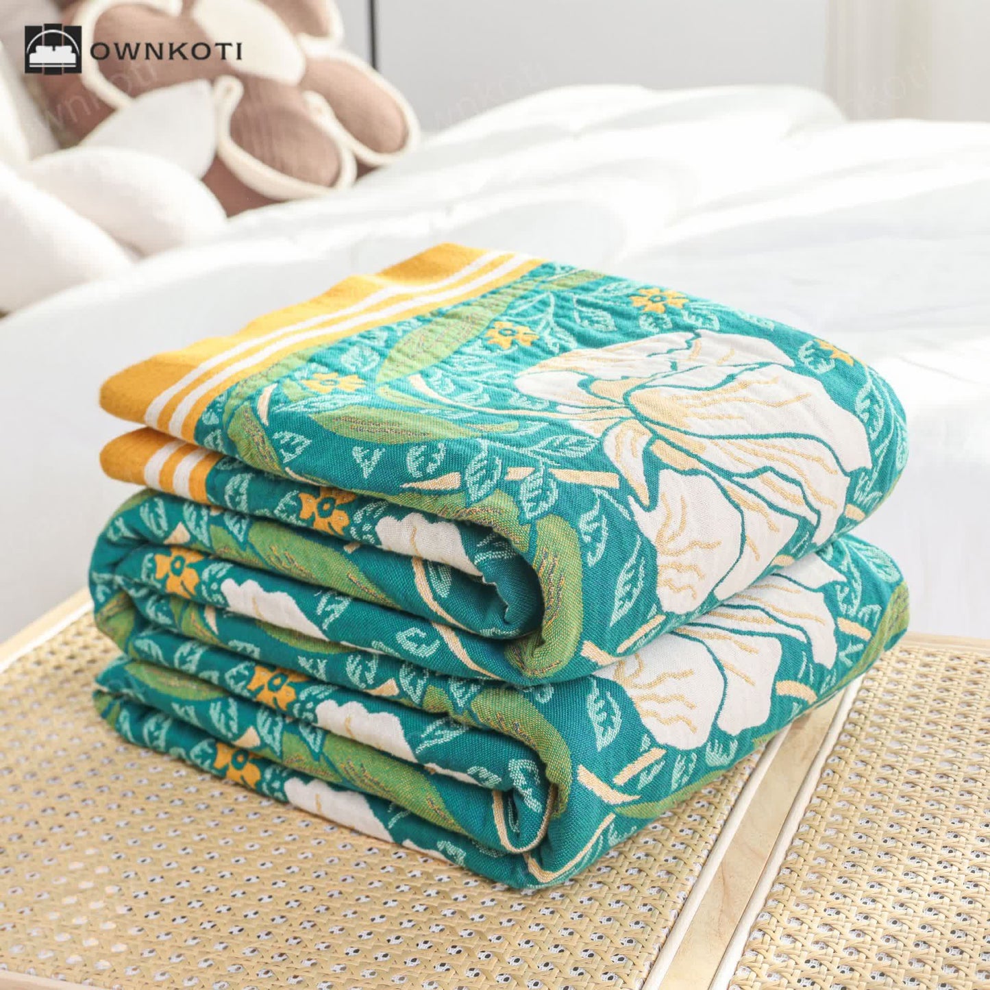 Pure Cotton Elegant Pastoral Soft Quilt