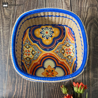 Exotic Style Handmade Tabletop Storage Basket