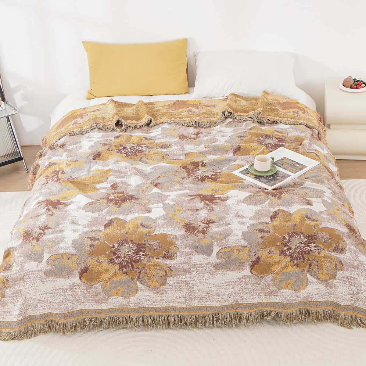 Blooming Flower Reversible Cotton Gauze Quilt