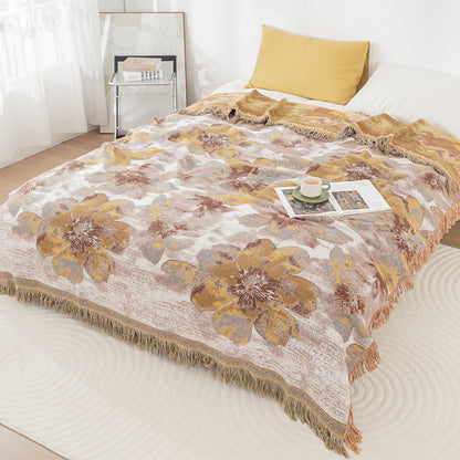 Blooming Flower Reversible Cotton Gauze Quilt