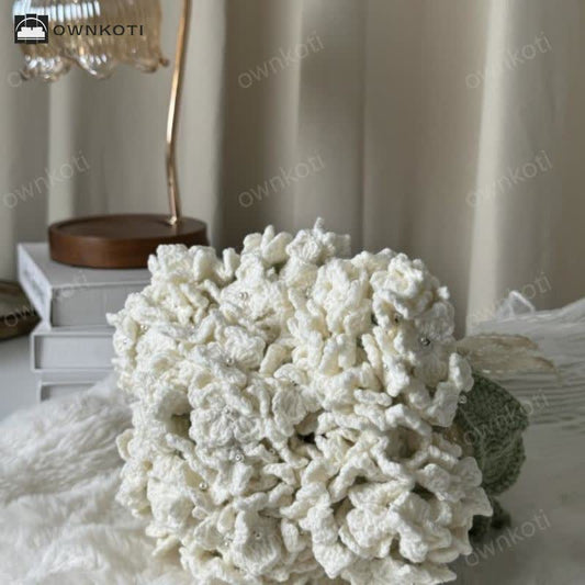 Crochet Hydrangea Bouquet Home Decor Ornament