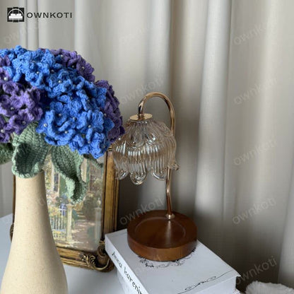 Crochet Hydrangea Bouquet Vase Set