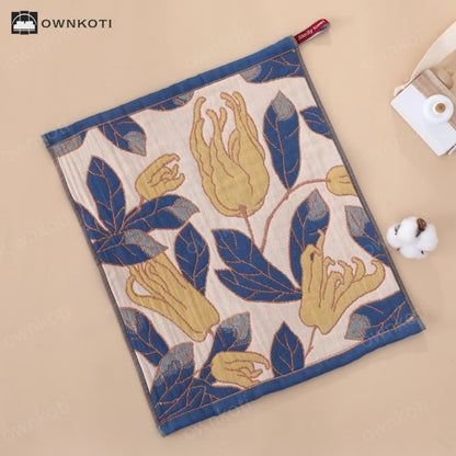 Cotton Gauze Soft Floral Kitchen Towel