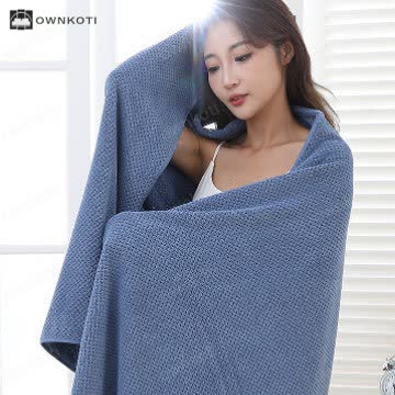 Solid Color Soft Absorbent Bath Towel