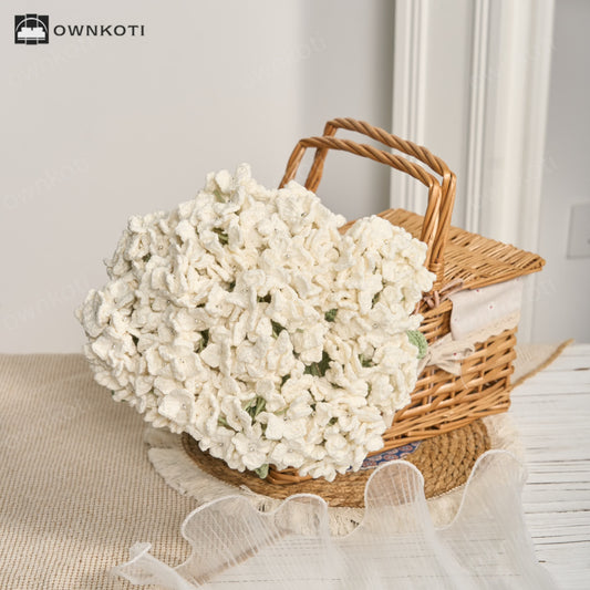 Crochet Hydrangea Bouquet Home Decor Ornament