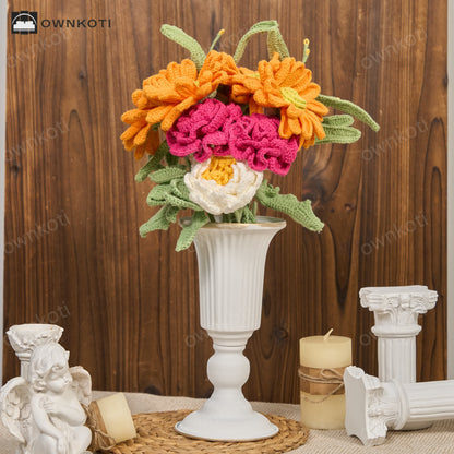 Handmade Knitted Bouquet Home Decoration(12PCS)