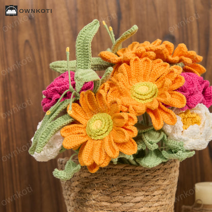 Handmade Knitted Bouquet Home Decoration(12PCS)