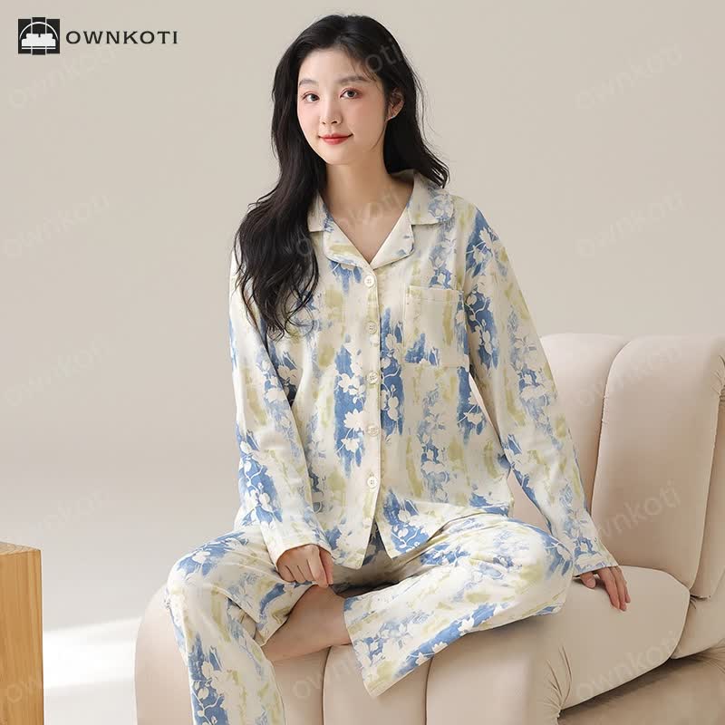 Refresh Floral Pure Cotton Pajama Set