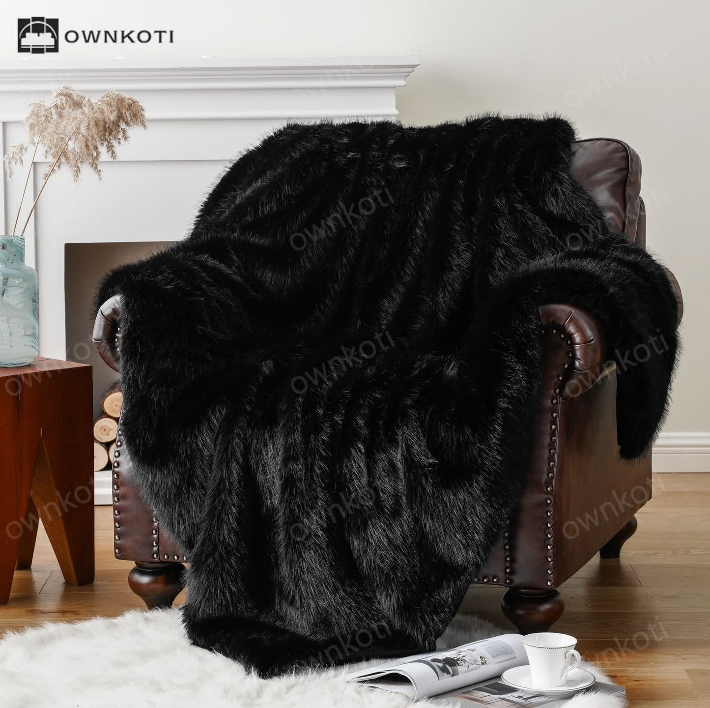 Faux Fur Thick Warm Throw Blanket