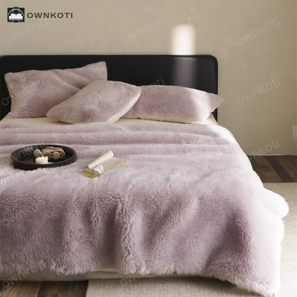 Solid Color Double-sided Fleece Blanket