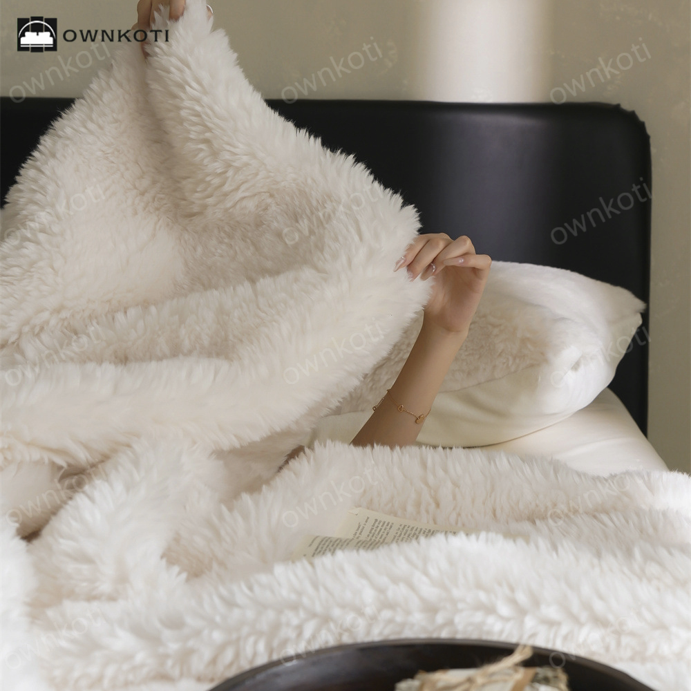 Solid Color Double-sided Fleece Blanket