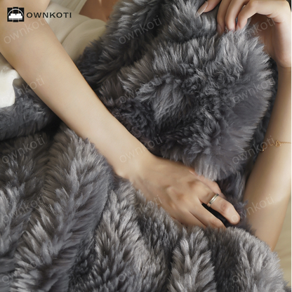 Solid Color Double-sided Fleece Blanket