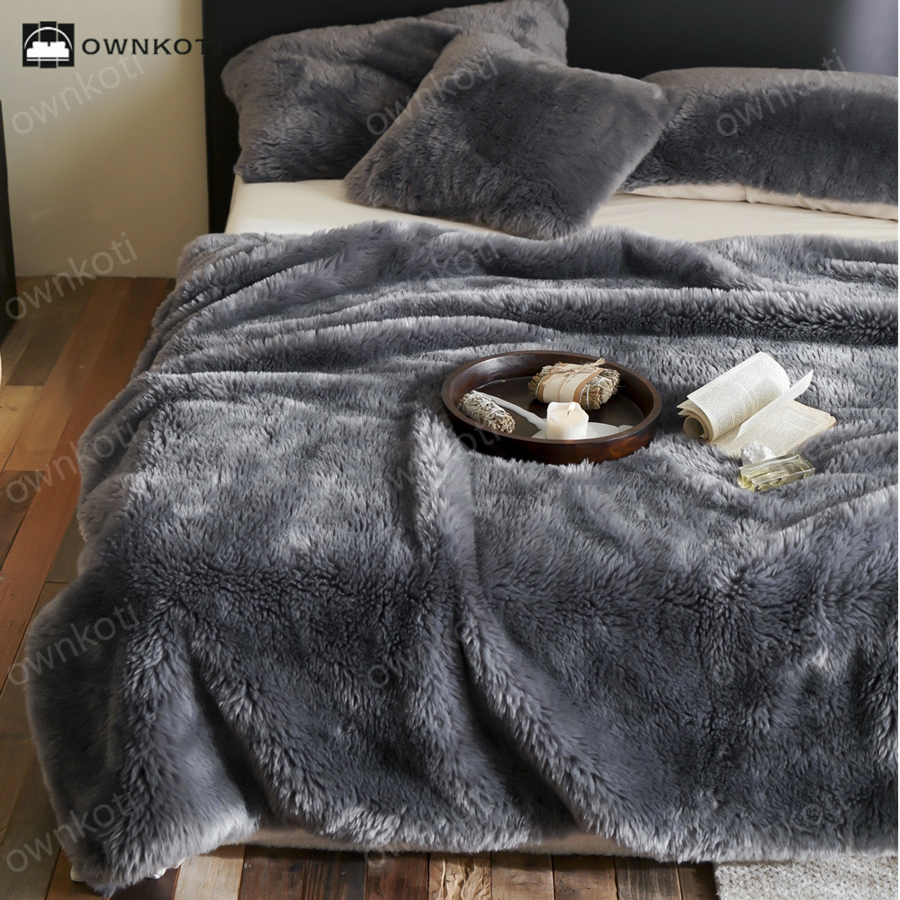 Solid Color Double-sided Fleece Blanket