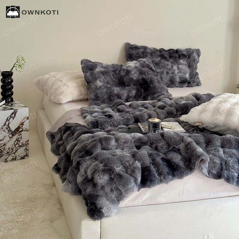 Luxurious Gradient Soft Throw Blanket