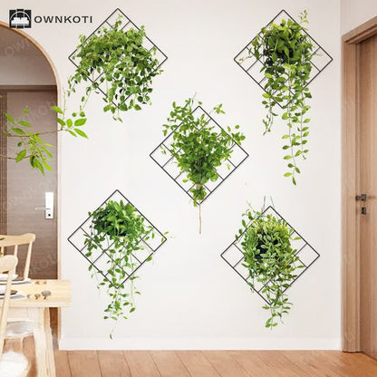 Potted 3D Botanical Home Decor Wall Stickers