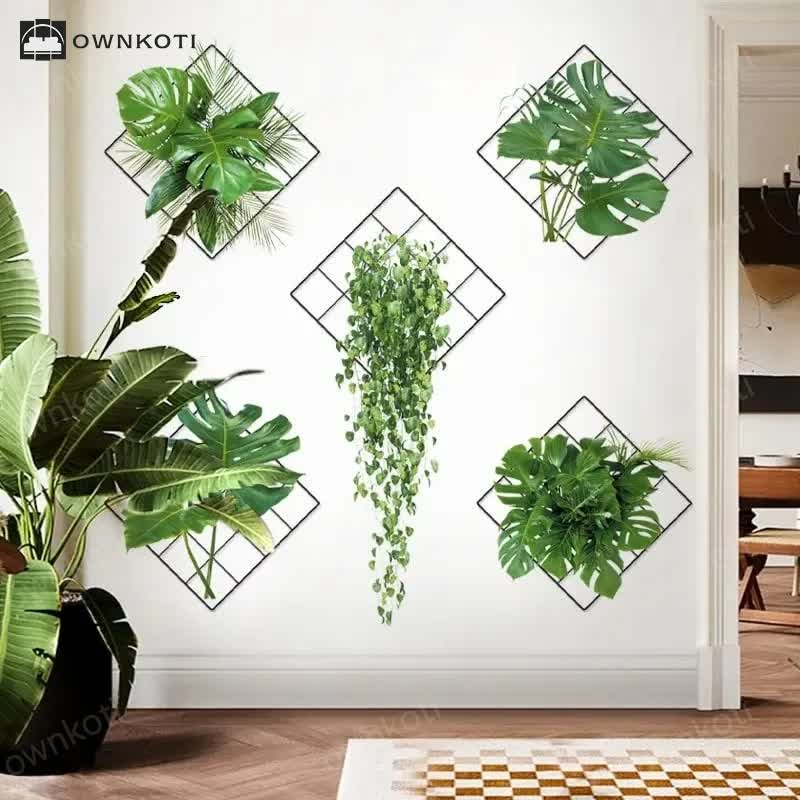 Potted 3D Botanical Home Decor Wall Stickers