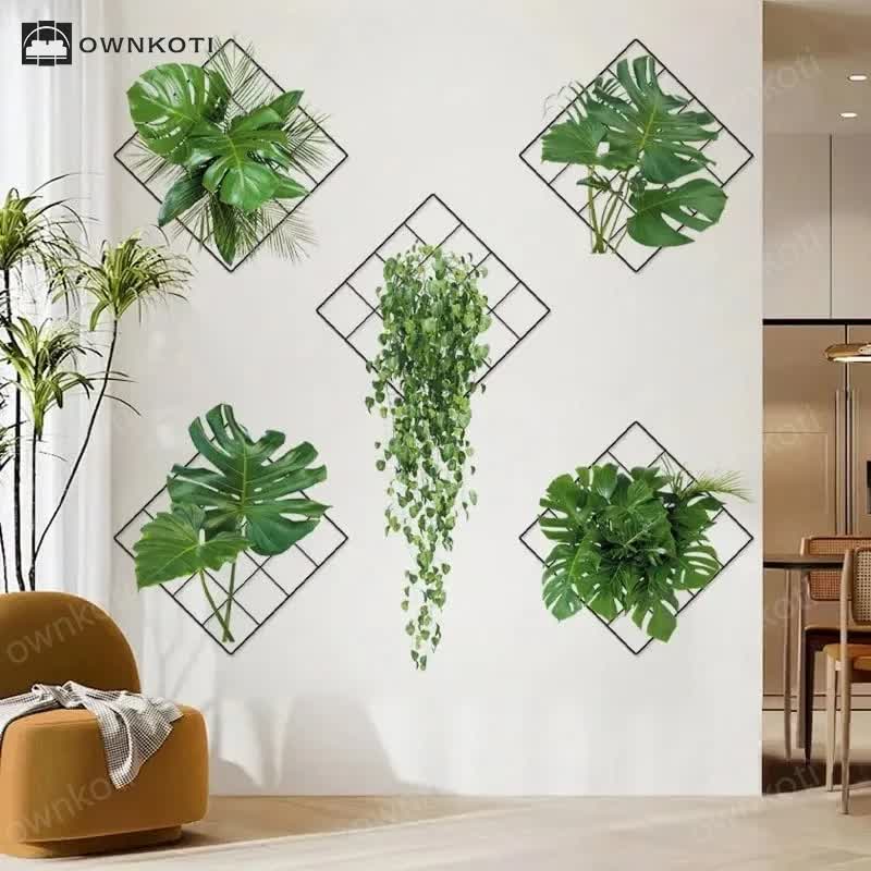 Potted 3D Botanical Home Decor Wall Stickers