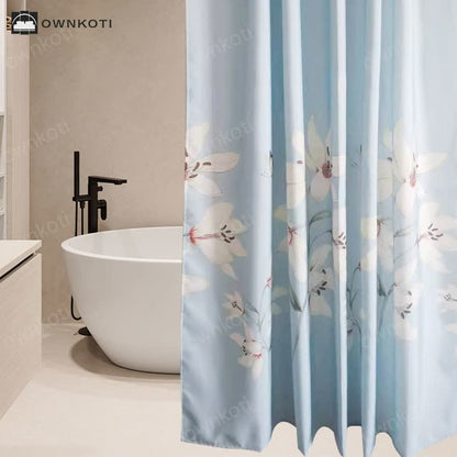 Waterproof Decorative Floral Shower Curtain