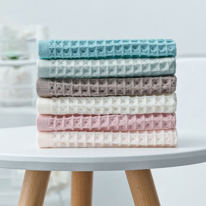 Ownkoti Simple Cotton Waffle Weave Towel (6PCS)