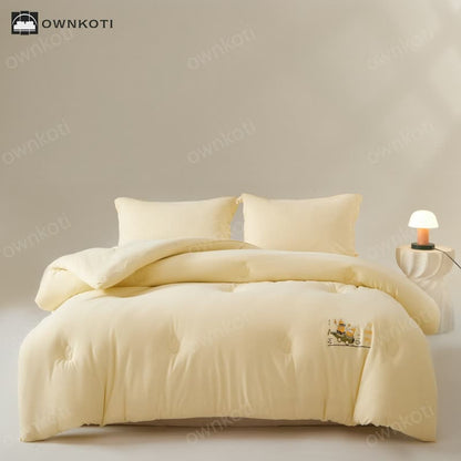 Solid Color Cotton Soft Breathable Comforter