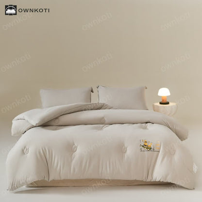 Solid Color Cotton Soft Breathable Comforter