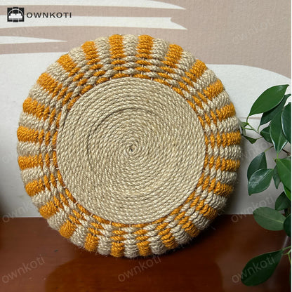 Sunflower Handmade Hemp Rope Storage Basket