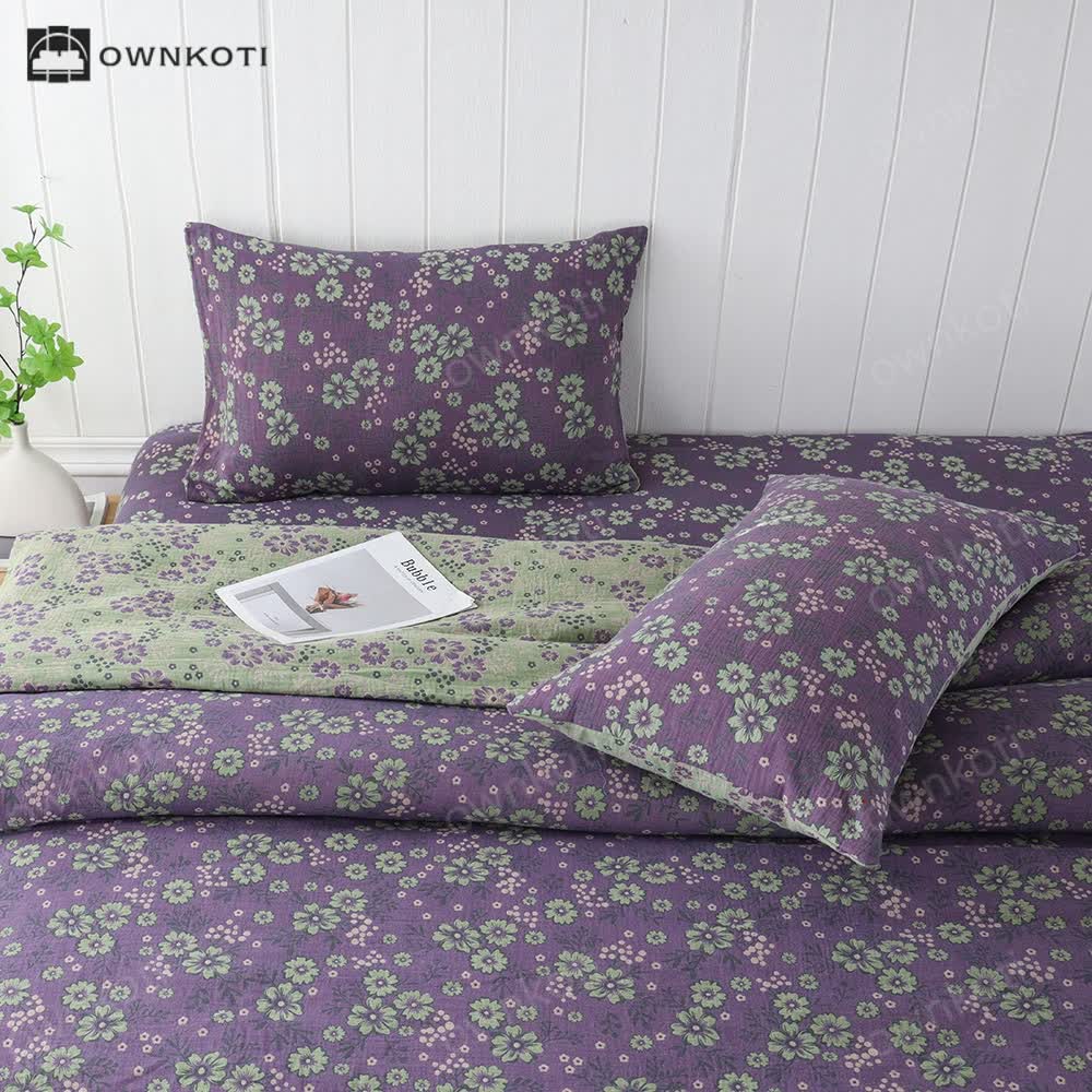 Cotton Gauze Blomming Floral Breathable Pillowcases(2PCS)