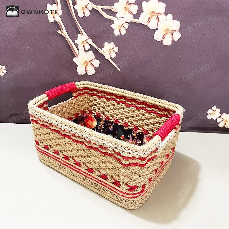 Farmhouse Style Handmade Storage Basket